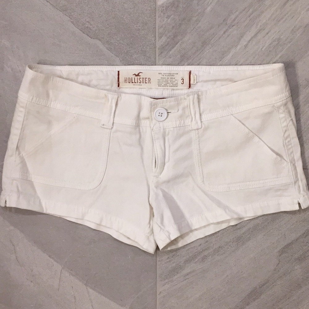 New Hollister White Shorts Size 3 Stretch